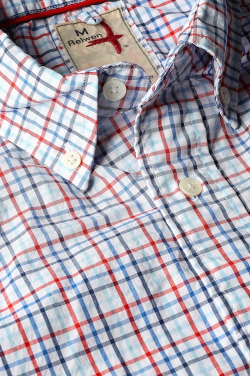 laydown detail image of Graph Plaids Long Sleeve Shirt