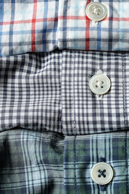 laydown detail image of Graph Plaids Long Sleeve Shirt
