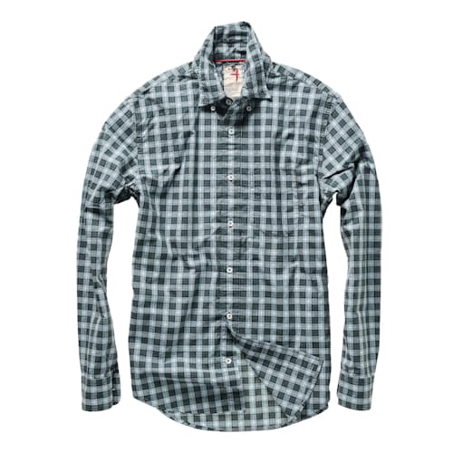 laydown image of Graph Plaids Long Sleeve Shirt