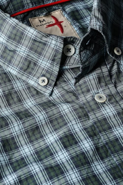 laydown detail image of Graph Plaids Long Sleeve Shirt
