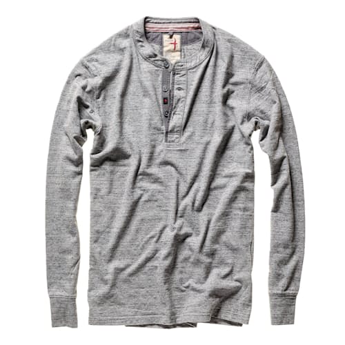 laydown image of Ringspun Henley