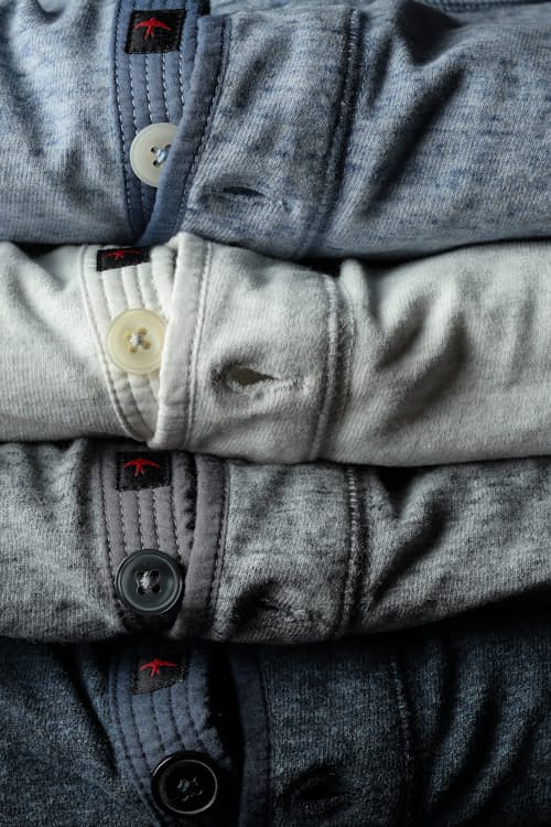 laydown detail image of Ringspun Henley