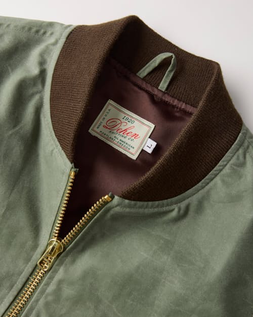 laydown detail image of Waxed Flight Vest