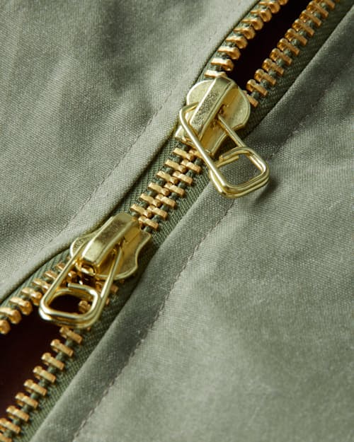 laydown detail image of Waxed Flight Vest