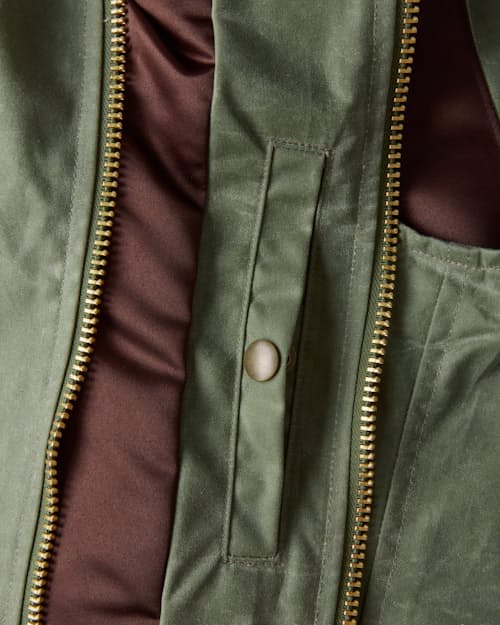 laydown detail image of Waxed Flight Vest