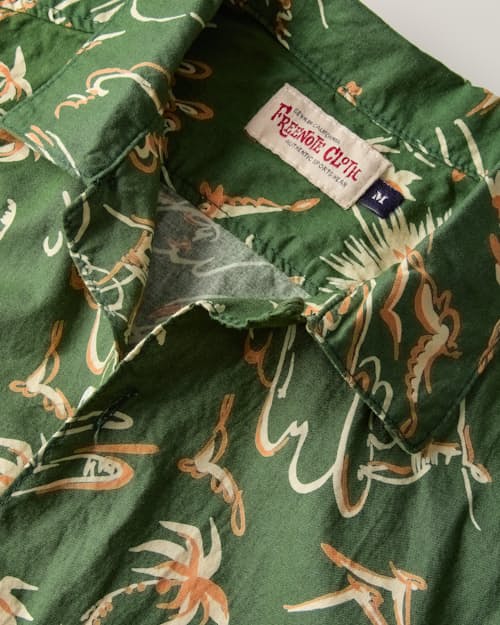 laydown detail image of Dean Aloha Camp Collar Shirt