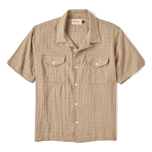 laydown image of Jove Double Pocket Camp Collar Shirt