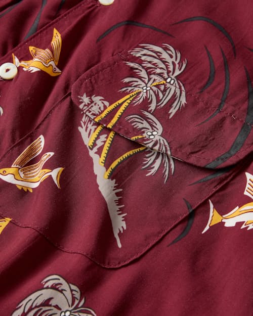 laydown detail image of Dean Double Pocket Camp Collar Shirt