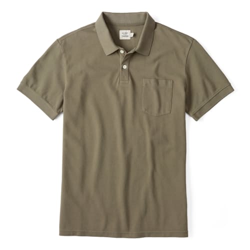laydown image of Pique Polo Shirt