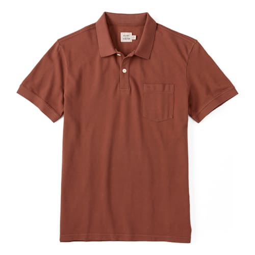 laydown image of Pique Polo Shirt