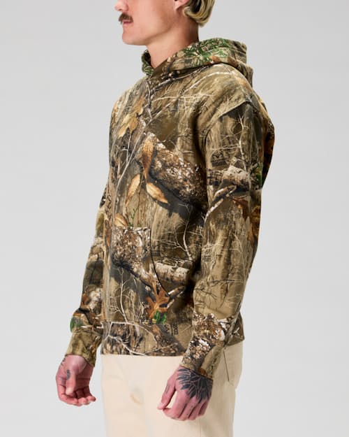 on model image of Realtree® Camo Fleece Pullover Hoodie