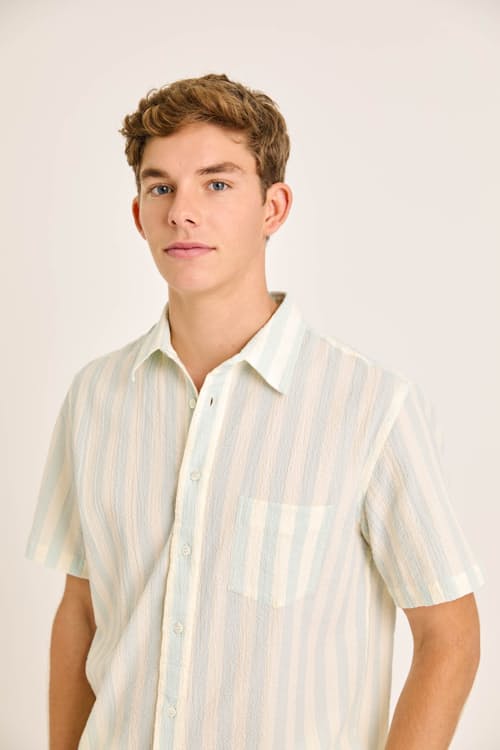 on model image of Alegre Short Sleeve Shirt