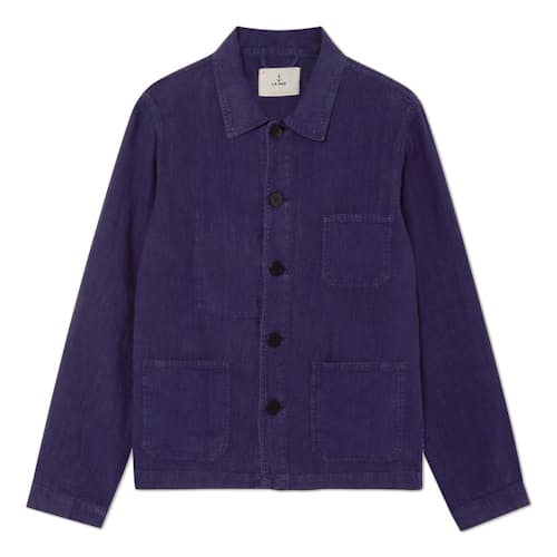 laydown image of Baptista Linen Chore Coat