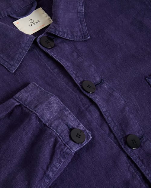laydown detail image of Baptista Linen Chore Coat