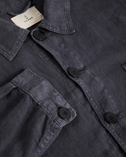laydown detail image of Baptista Linen Chore Coat