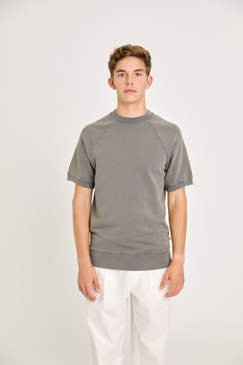 on model image of Paulino Short Sleeve Sweatshirt