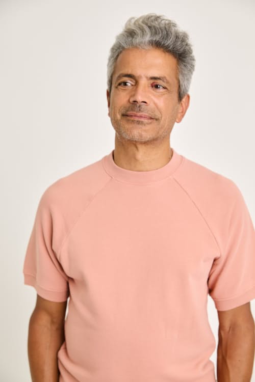 on model image of Paulino Short Sleeve Sweatshirt
