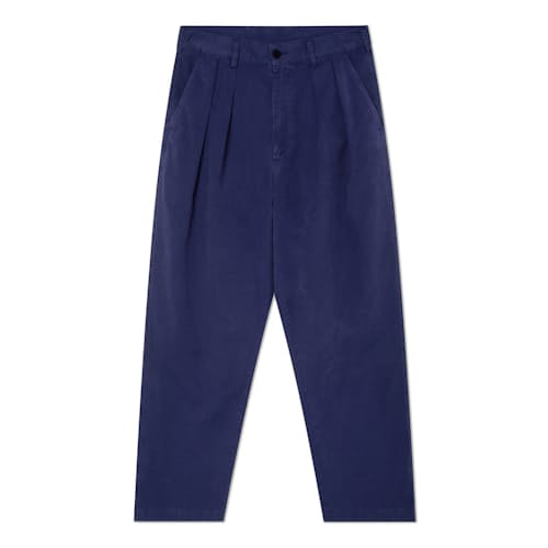laydown image of Carona Double Pleated Canvas Pants