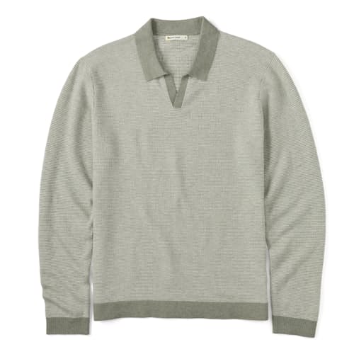 laydown image of Liam Long Sleeve Sweater Polo