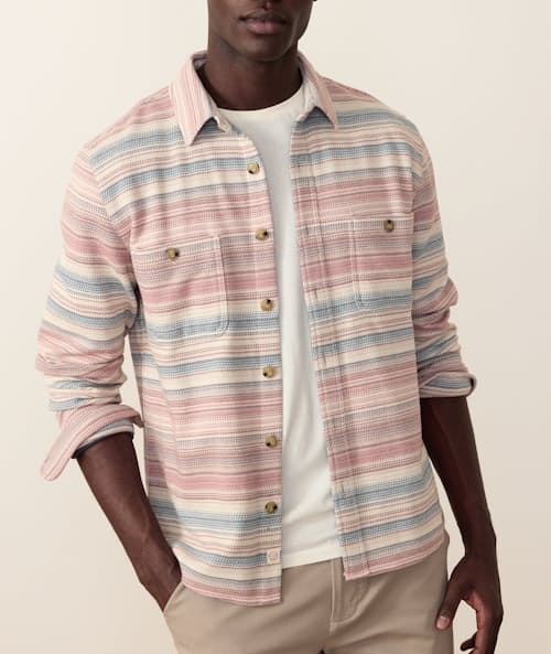 on model image of Pacifica Stretch Twill Shirt