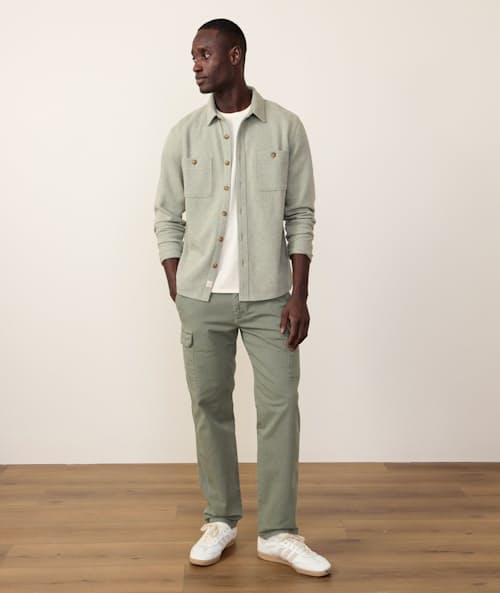 on model image of Pacifica Stretch Twill Shirt