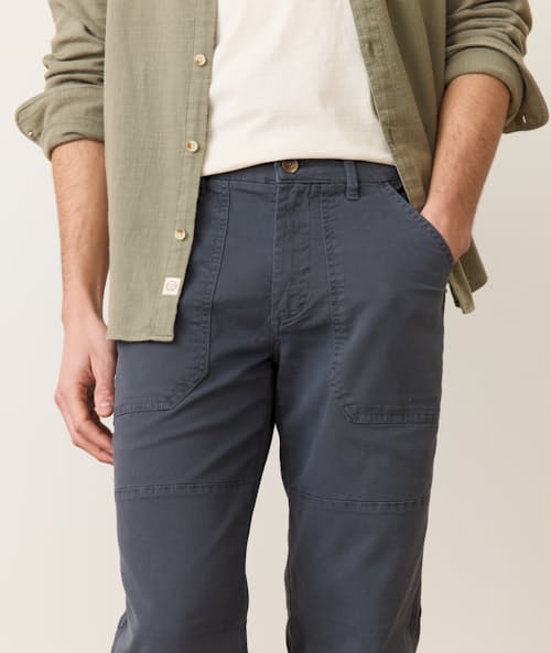 on model image of Breyer Relaxed Utility Pant