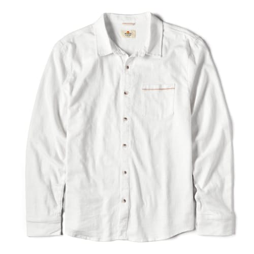 laydown image of Classic Stretch Selvage Long Sleeve Shirt