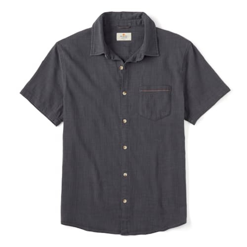 laydown image of Classic Stretch Selvage Short Sleeve Shirt