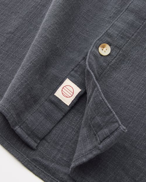 laydown detail image of Classic Stretch Selvage Short Sleeve Shirt