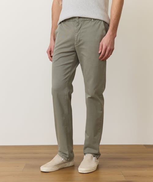 on model image of Saturday Twill Chino Pant - Athletic Fit