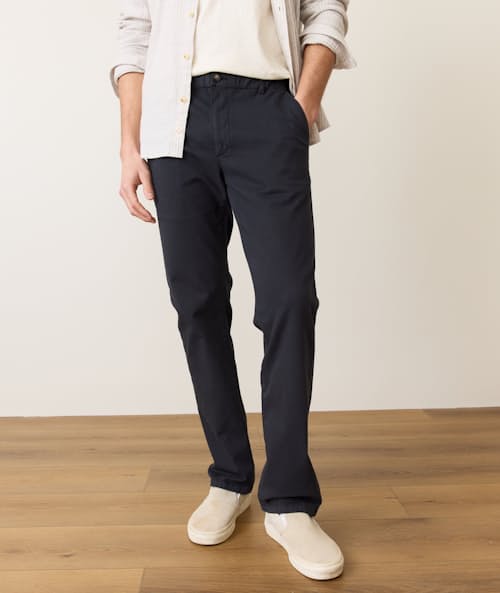 on model image of Saturday Twill Chino Pant - Athletic Fit
