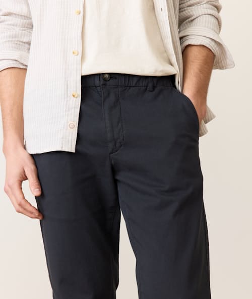 on model image of Saturday Twill Chino Pant - Athletic Fit