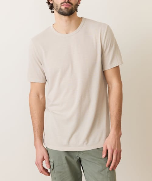 on model image of Signature Crew T-Shirt