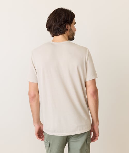 on model image of Signature Crew T-Shirt