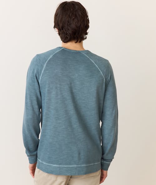 on model image of Vintage Heavy Slub Raglan