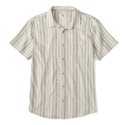 laydown image of Classic Stretch Selvage Short Sleeve Shirt