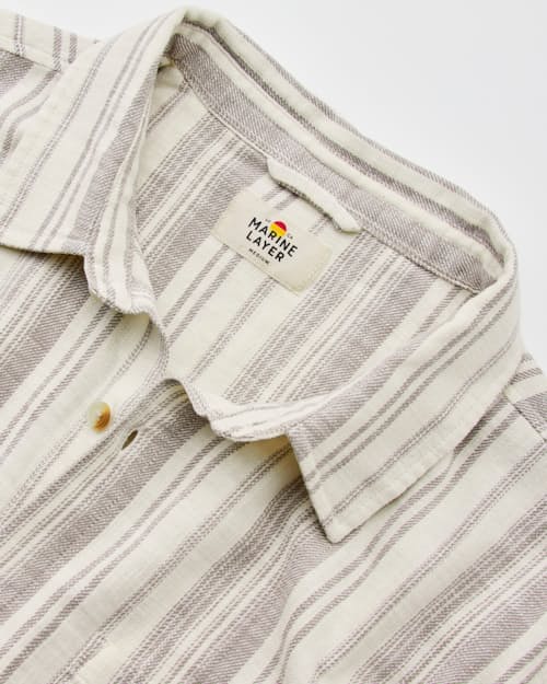 laydown detail image of Classic Stretch Selvage Short Sleeve Shirt