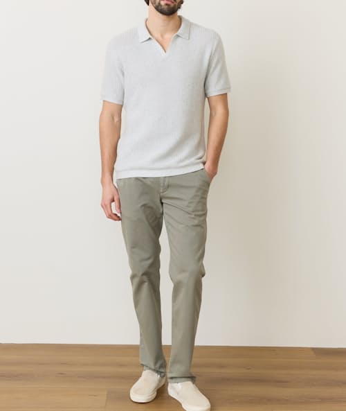 on model image of Conrad Sweater Polo