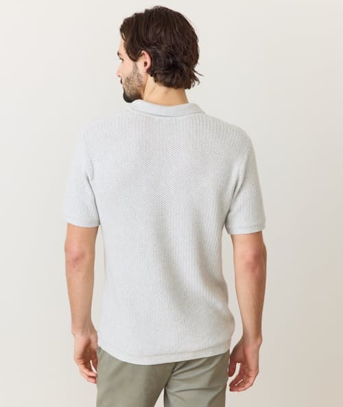 on model image of Conrad Sweater Polo
