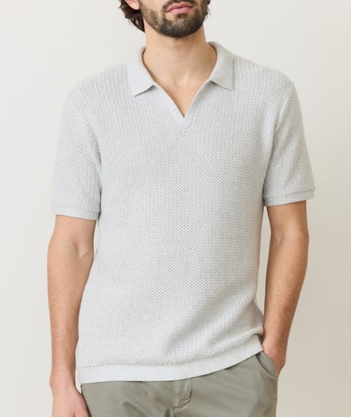 on model image of Conrad Sweater Polo