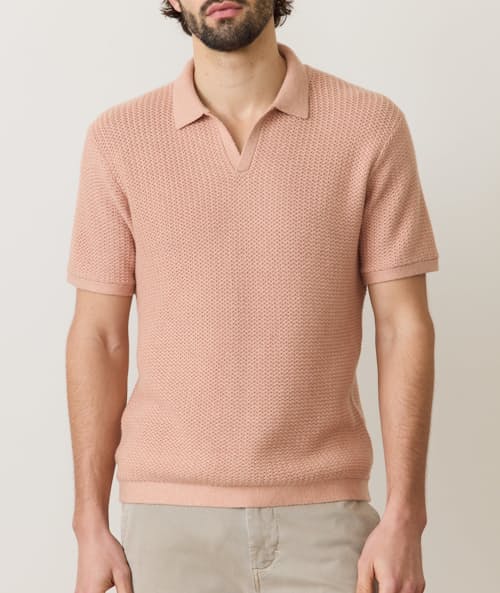on model image of Conrad Sweater Polo