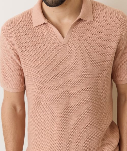 on model image of Conrad Sweater Polo