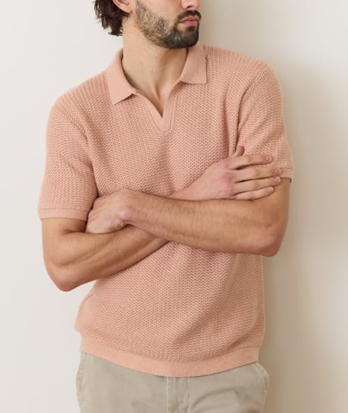 on model image of Conrad Sweater Polo