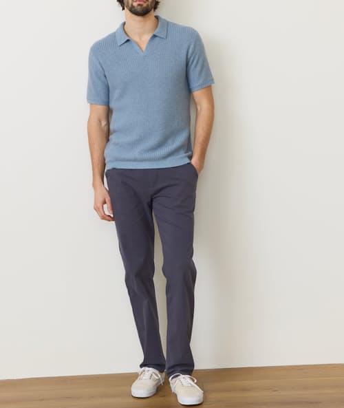 on model image of Conrad Sweater Polo
