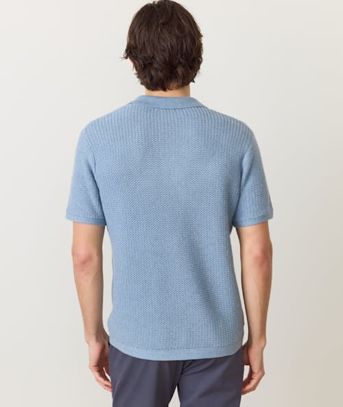 on model image of Conrad Sweater Polo