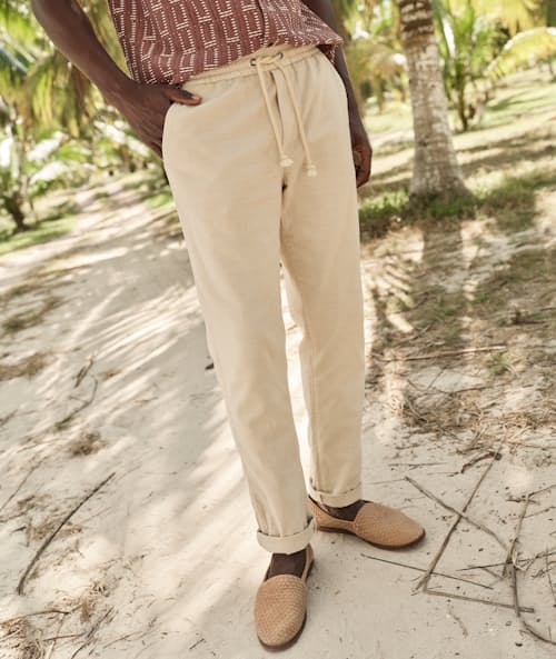 lifestyle image of Saturday Stretch Beach Pant
