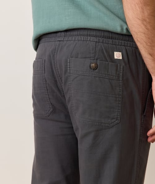 on model image of Saturday Stretch Beach Pant