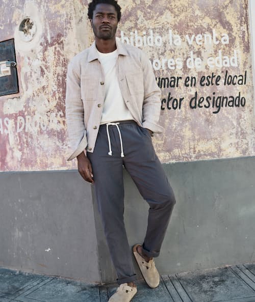 lifestyle image of Saturday Stretch Beach Pant