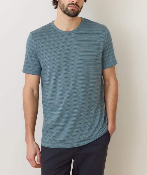 on model image of Signature Crew T-Shirt