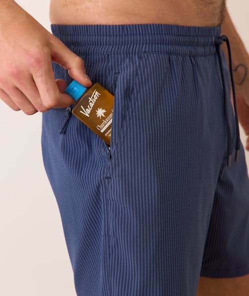 on model image of Stretch Swim Trunk - 6"